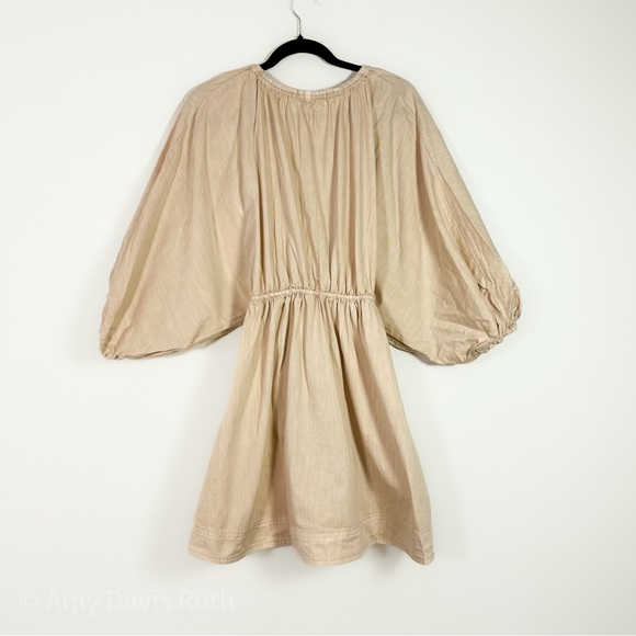 Free People Portia Denim Mini Dress in Ecru size Small NWT - Picture 10 of 10